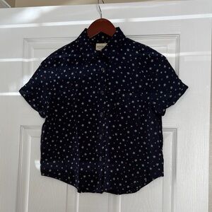 Denim & Supply Ralph Lauren Navy Star Print Kids Blouse